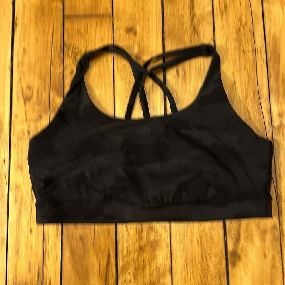 Black camo lululemon bra